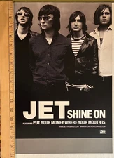 JET shine on Promo POSTER rolled 2-sided 2006 Rock n Roll band 11x17"
