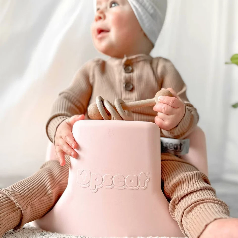 Asiento elevador y piso para bebé Upseat - rosa Foto 3 de 4