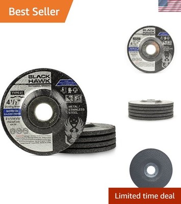 Depressed Center Metal Grinding Wheels for Angle Grinders, 4.5  x 1/4  x 7/8 ...
