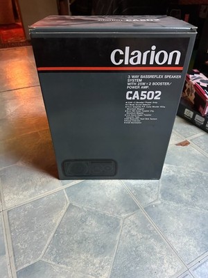 *RARE* Clarion CA502 BassReflex 3-way Speakers - New in Box - HARDWARE INCLUDED!