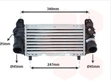 VAN WEZEL 03004192 Ladeluftkühler Kühler Turbo für AUDI A2 (8Z0) - 1.2TDi 1.4TDi