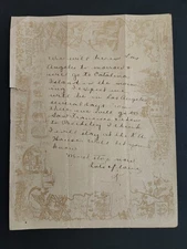 antique THE MISSION INN riverside ca STATIONERY LETTER manager ALICE RICHARDSON