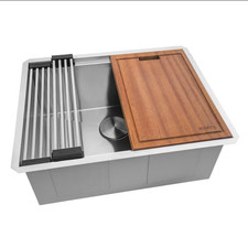 Ruvati 27in Workstation Laundry Sink 16 Gauge Undermount Stainless FreeShipping