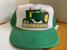 VINTAGE NOS JOHN DEERE ROPE with MESH BACK TRUCKERS CAP HAT
