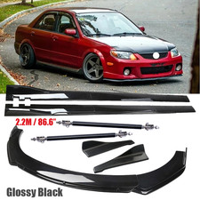 Glossy Front Bumper Lip Spoiler Kit 86.6 Car Side Skirt For Mazda Protege Glossy Front Bumper Lip Spoiler Kit 86.6 Car Side Skirt For Mazda Protege