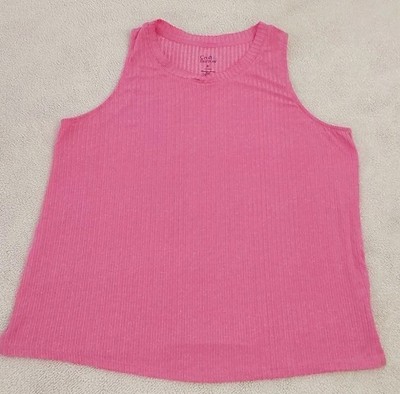 Croft & Barrow Sleepwear Top Women's Size XL Pink Sleeveless Comfort Soft