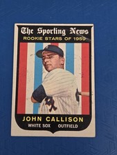 1959 Topps RC #119 John Callison Chicago White Sox BASEBALL Card 4D