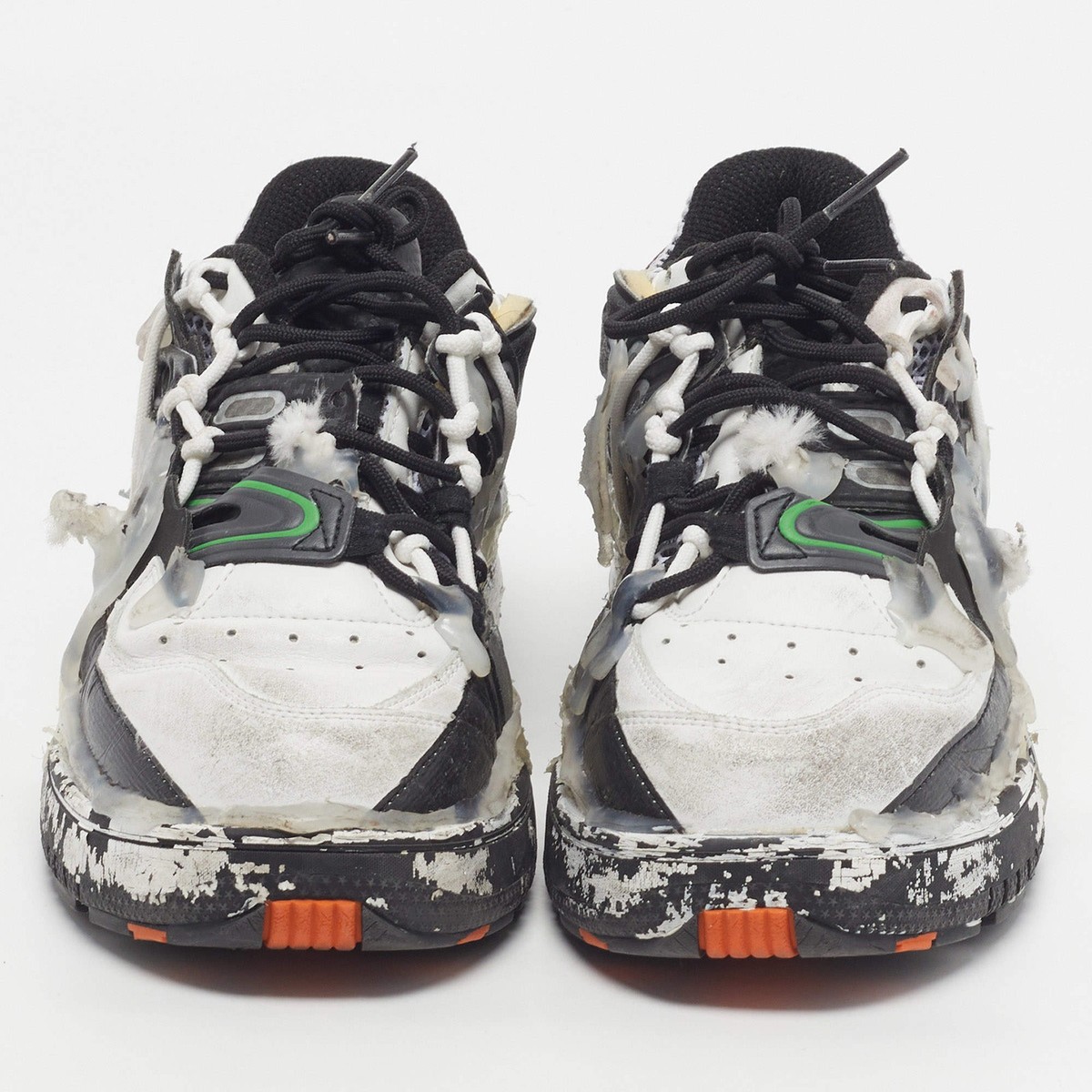 Maison Martin Margiela Fusion Size 41 WhiteRed Leather and Mesh