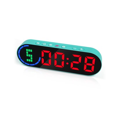 Timer for Home Gym Digital Workout Interval Timer with Time Progress Bar Rounds