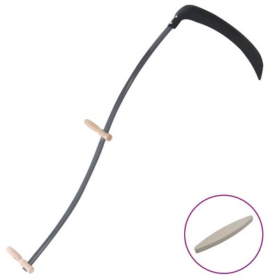 Sense mit Schleifstein 145 cm Sichel Sense mit langem Stiel vidaXL
