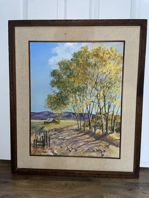 Framed Canvas Oil Painting By Vincent ( 25.5 x 21.5 )