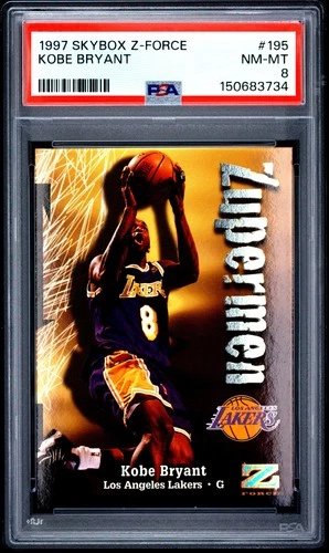 1997 SKYBOX Z-FORCE #195 KOBE BRYANT PSA 8