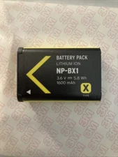 Koah Rechargeable Li-Ion Battery Pack for Sony NP-BX1 Untested