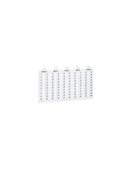 Repères pour bloc de jonction Viking 3 pas 8mm horizontal contre les erreurs de maintenance