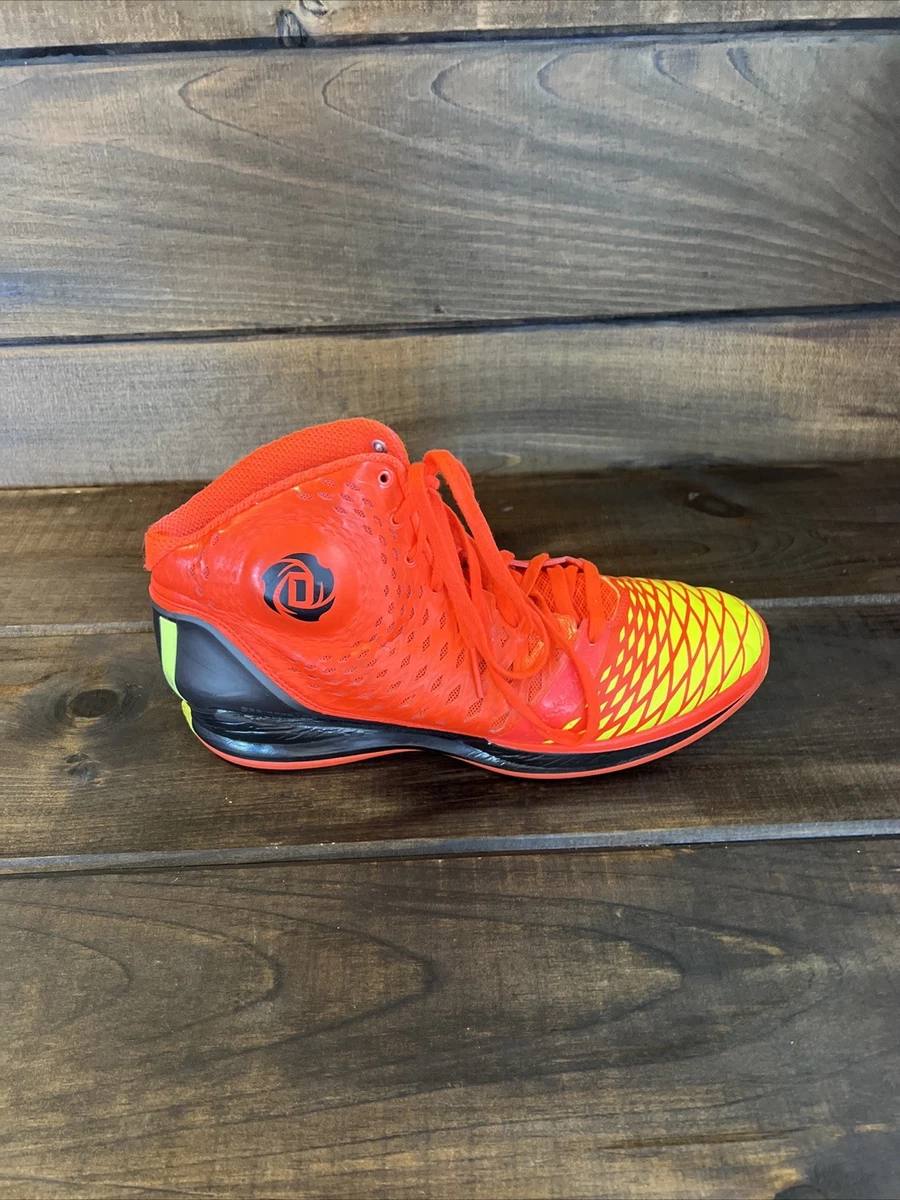 Adidas Mens D Rose  3.5 Infrared Size 6 Orange Yellow Basketball Shoes - G65927 Size 6 - Adidas Mens D Rose Orange & Yellow Basketball Shoes  main image 3