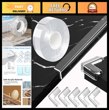 Clear Edge Corner Protector 1.18in x 16.4FT, Baby Proofing Bumper Guards, Self-A