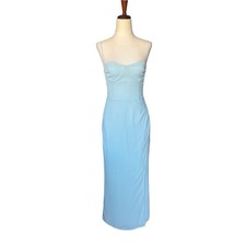 Reformation Kourtney Midi Dress Aquamarine Blue Wedding size 0