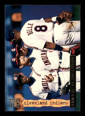 1994 Stadium Club Super Team #19 Kenny Lofton/Albert Belle/Carlos Baerga Indians