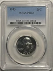 1953 Proof Washington Quarter PR67 PCGS - Exceptional Beauty!