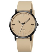 Unisex Wrist Watches Fashion Simple Analog Quartz Wrist Watches Silicone Stra...