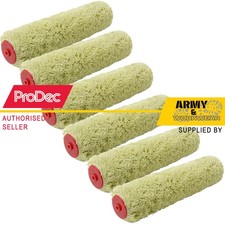 6 x ProDec 12" Inch Heavy Duty Acrylic Roller Paint Sleeves Emulsion Masonry