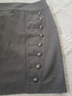 Saopaulo Size 10 Gray Stretch Military Style Knee Length Pencil Dress Skirt — photo 5