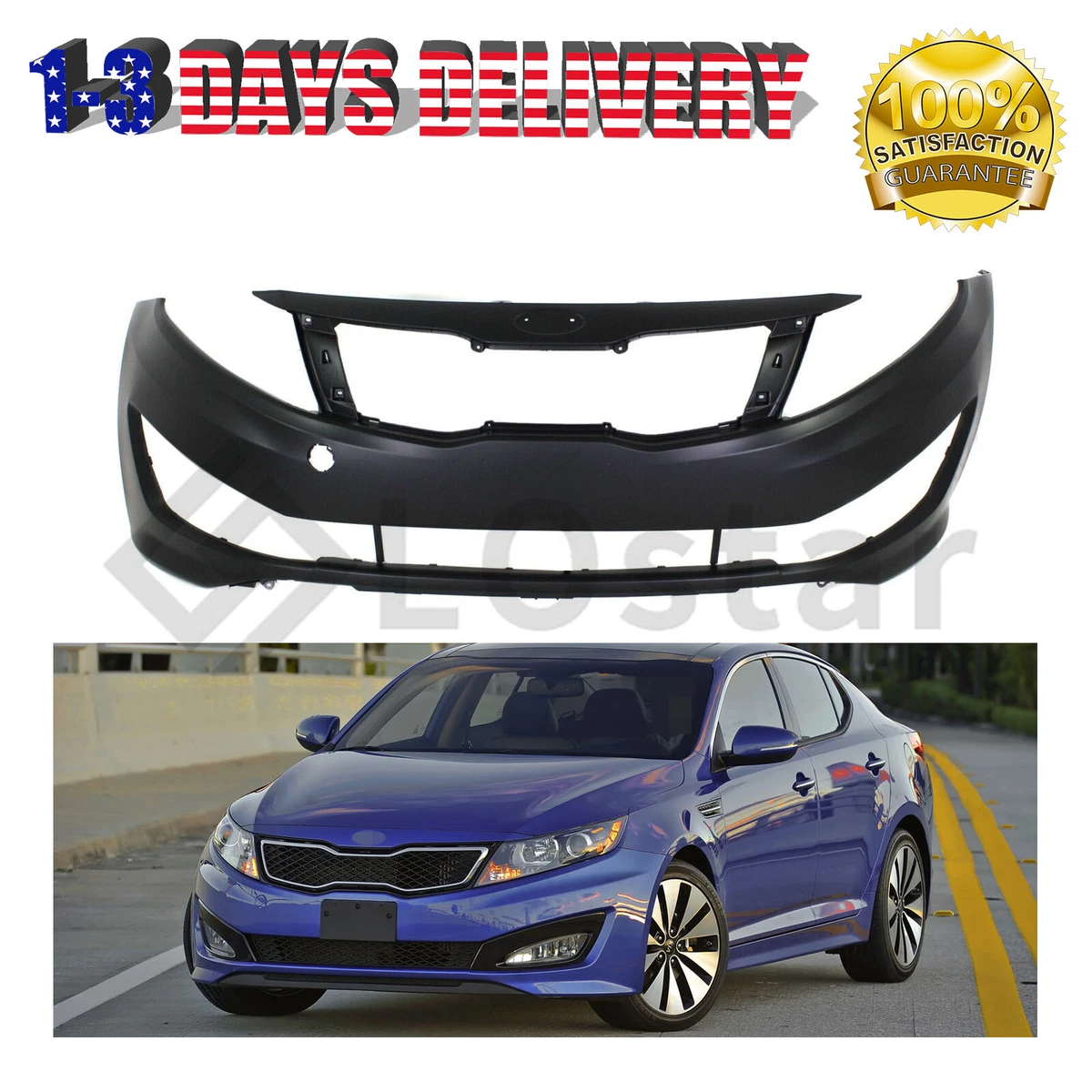 Front Bumper Cover For 2011 2013 Kia Optima SX Korea Built Primed