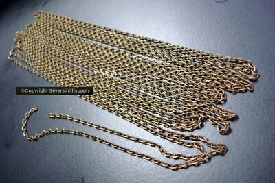 12 ft 3x2mm Antique bronze plated cable link jewelry making beading chain PCH033