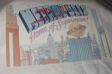 DC METROPOLIS HOME OF SUPERMAN PROMO POSTCARD SUPERMAN FOR ALL SEASONS UNUSED