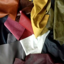 LEDERRESTE bunt  Puschenleder Polsterleder 5 kg  Lederanschnitte Rindnappaleder