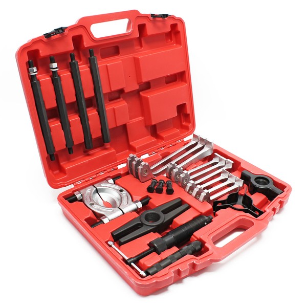 Hydraulik Abzieher Werkzeug Koffer Set Lagerabzieher Auszieher Hydraulisch Kfz-image