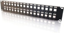 Cables To Go 03860 32-Port Blank Keystone/Multimedia Patch Panel Set Of 3 