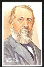 1980-01 Perez-Steele HOF Postcard #16 Henry Chadwick HOF  NM  D83354