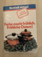 Reklameschild KARSTADT * 80er Jahre Presspappe * sehr gut !!