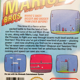 Super Mario Bros 2 box art cover 8x12 inch metal wall sign retro NES game room