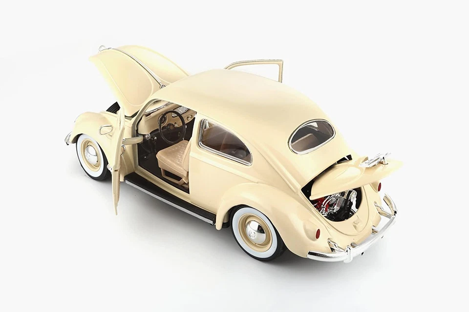 Bburago Volkswagen Escarabajo 1955 (Escala 1:18) Coche Modelo Beige - Imagen 3 de 4