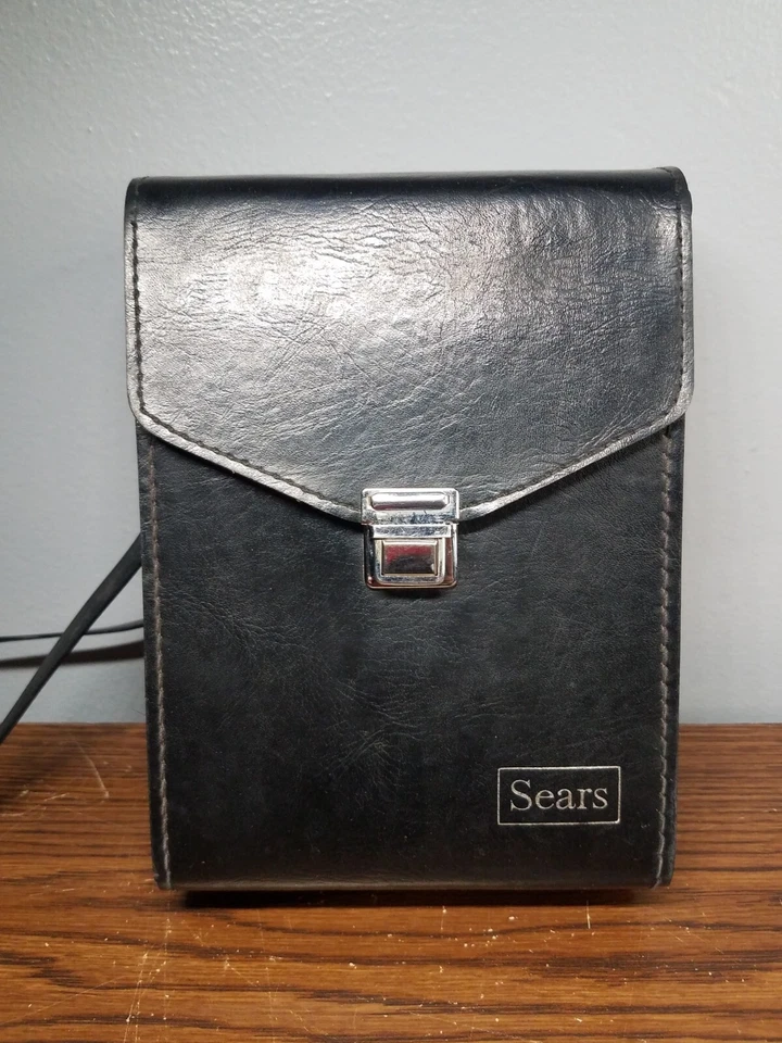 VTG Sears Amber Coated Binoculars #6212 Extra Wide Angle 1000 Yards With Case - Image 3 of 4