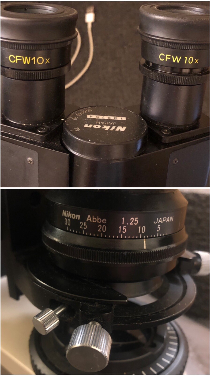 Nikon Labophot2 Fluorescent Microscope Mercury Lamp HB10101AF W/ 3