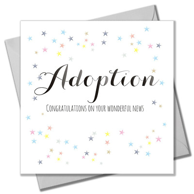 Babykarte, Punkte, Adoption, Glückwunsch zu Ihren wunderbaren Neuigkeiten