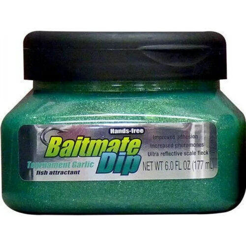 BAITMATE Tournament Garlic Dip Jar Fish Attractant for Lures and Bait 6 fl oz