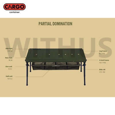 CARGO CONTAINER Comfort IGT Camping Table + Table Carry Bag
