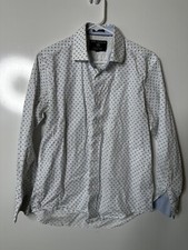 Report Collection Performance Stretch Long Sleeve Button Up Dress Shirt Size M/M