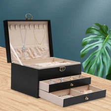 Watch Box Case for Men Women Mens Jewelry Organizer Watch Holder Display Case