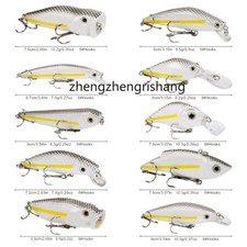 10PCS Swimbait Minnow Fishing Lure Treble Fishing Hooks Tackle Hard Bait Wobbler