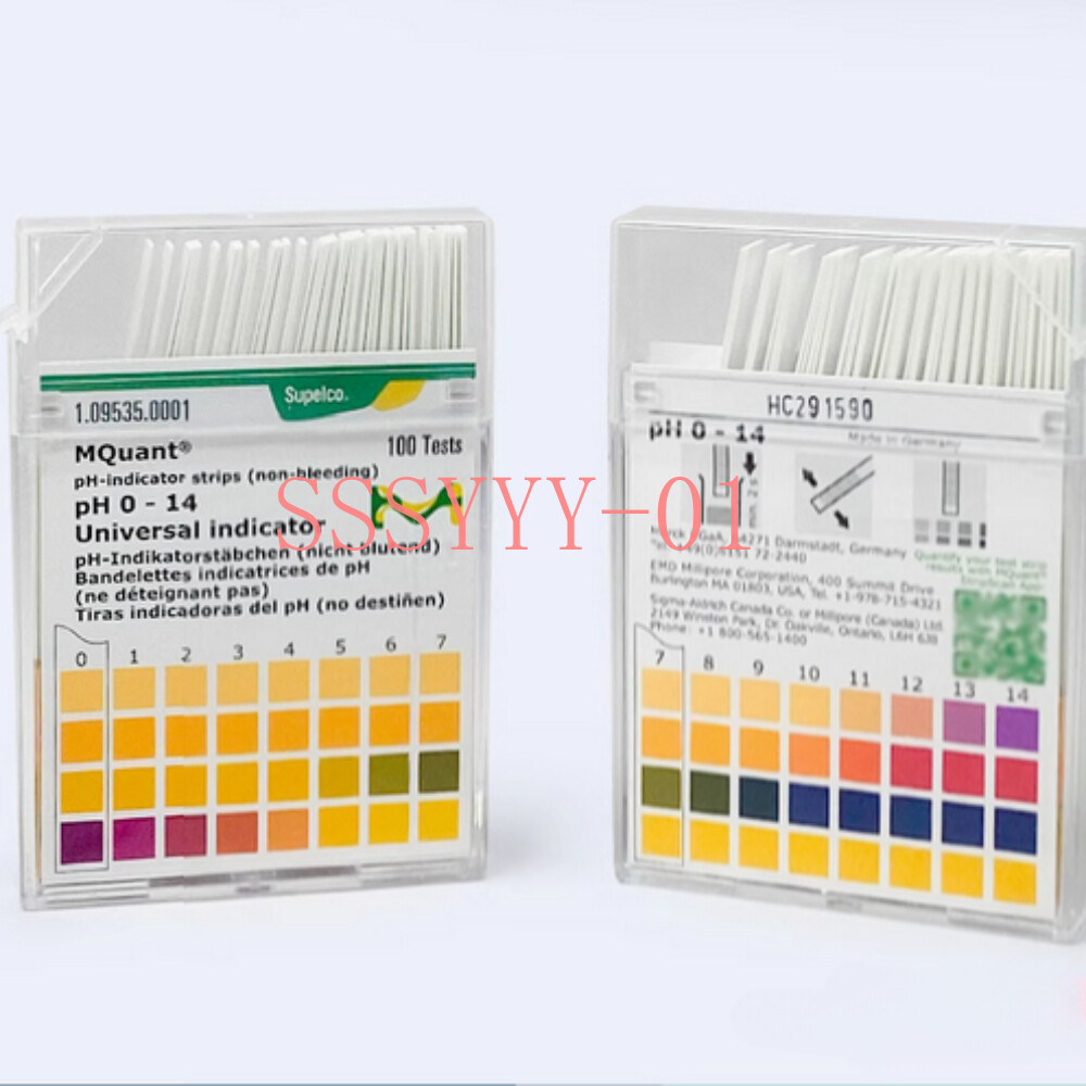 100PCS/Box For Merck precision PH test paper 0-14 1.09535.0001 Free ...