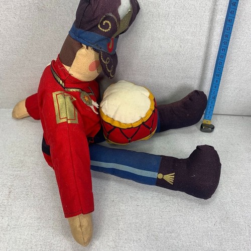 Vintage Christmas Nutcracker Drummer Boy Plush 20" Classic Holiday Decoration - Picture 2 of 12