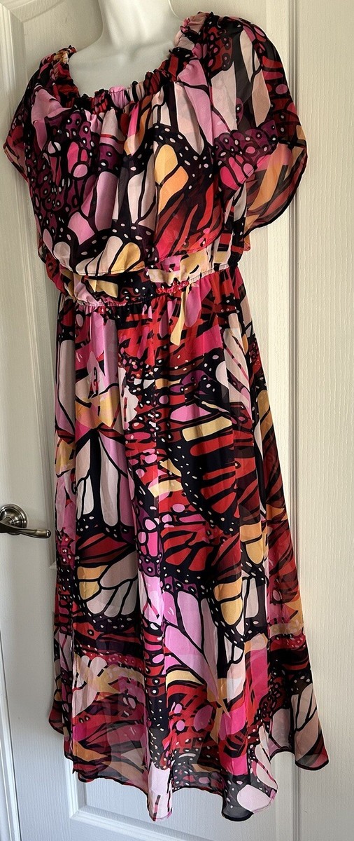 Joseph Ribkoff 232041 Sleeveless Off Shoulder LDS Dress Multi