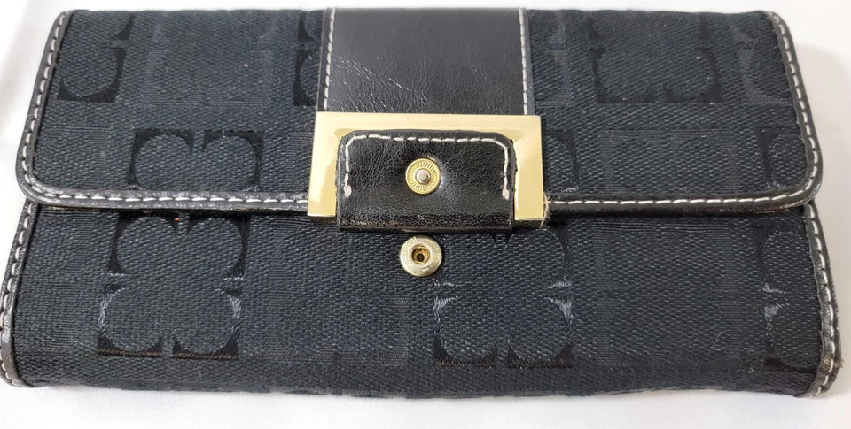 Liz Claiborne Women's Trifold Wallet Canvas 4" X 6" - Image 2 of 4