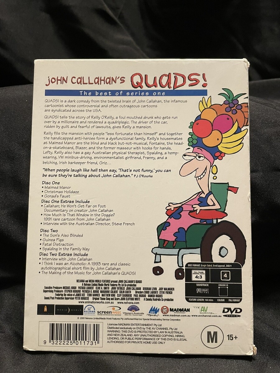 John Callahan's QUADS! Best Season 1 - 2 DVD Set, 2000 - R4 AUS