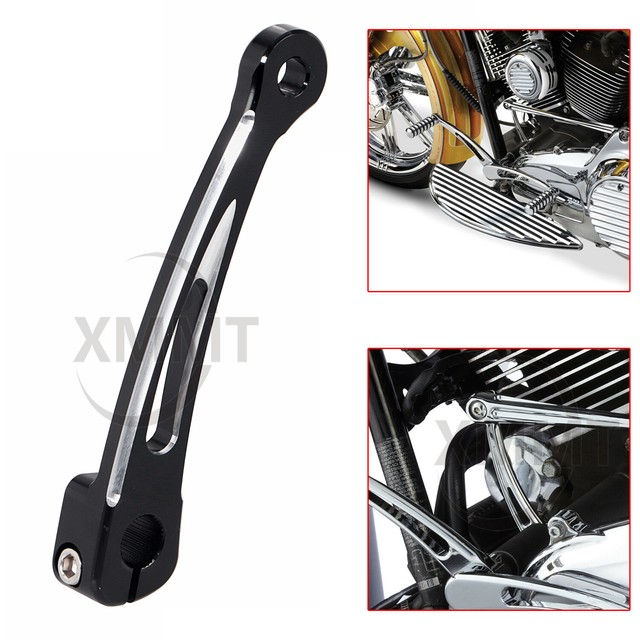 Black Inner Shifter Shift Arm Rod Lever lever For Harley Road King EFI
